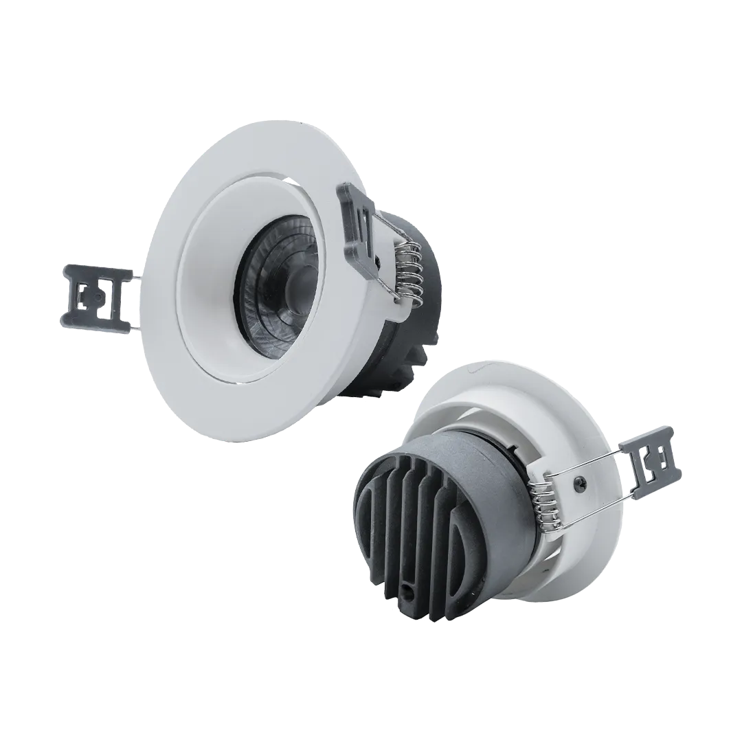 Lia white circular downlights