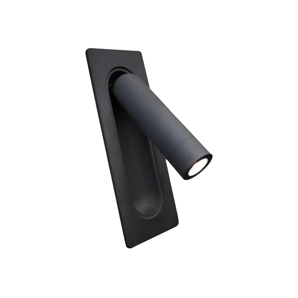 Pietro black bedside reading light by Neovega Lighting